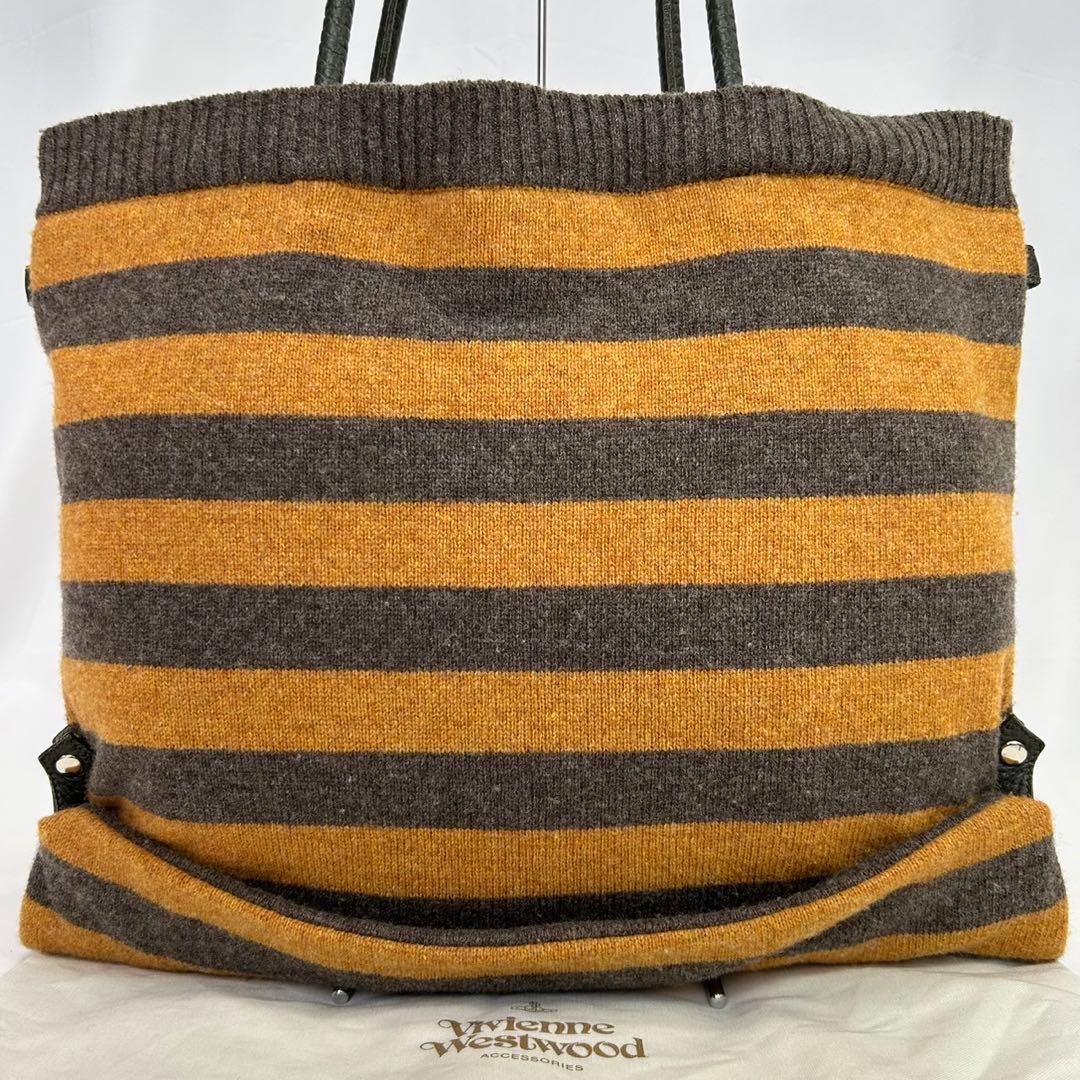 【極美品】ヴィヴィアンウエストウッド 3way バッグ ウール×レザー オーブ