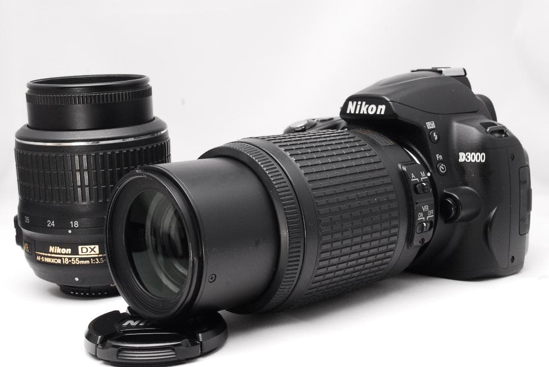 ♥ Nikon D3000 ♥ガイドモード搭載♥ダブルレンズ♥初心者 一眼レフ