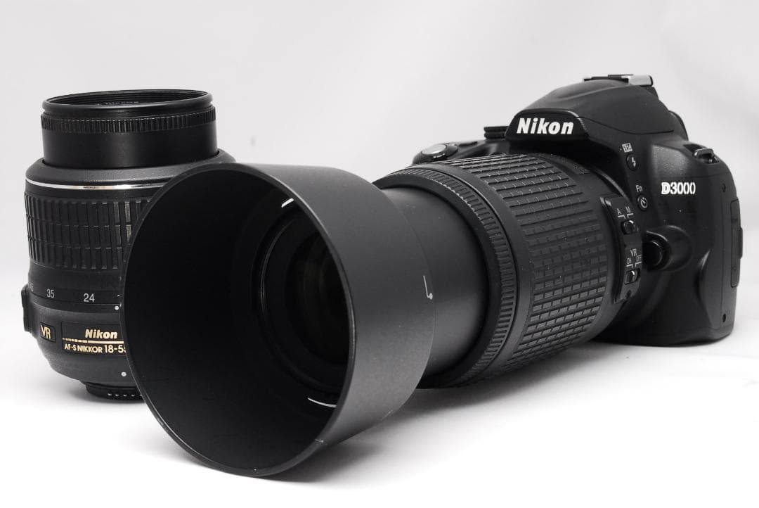 ♥ Nikon D3000 ♥ガイドモード搭載♥ダブルレンズ♥初心者 一眼レフ