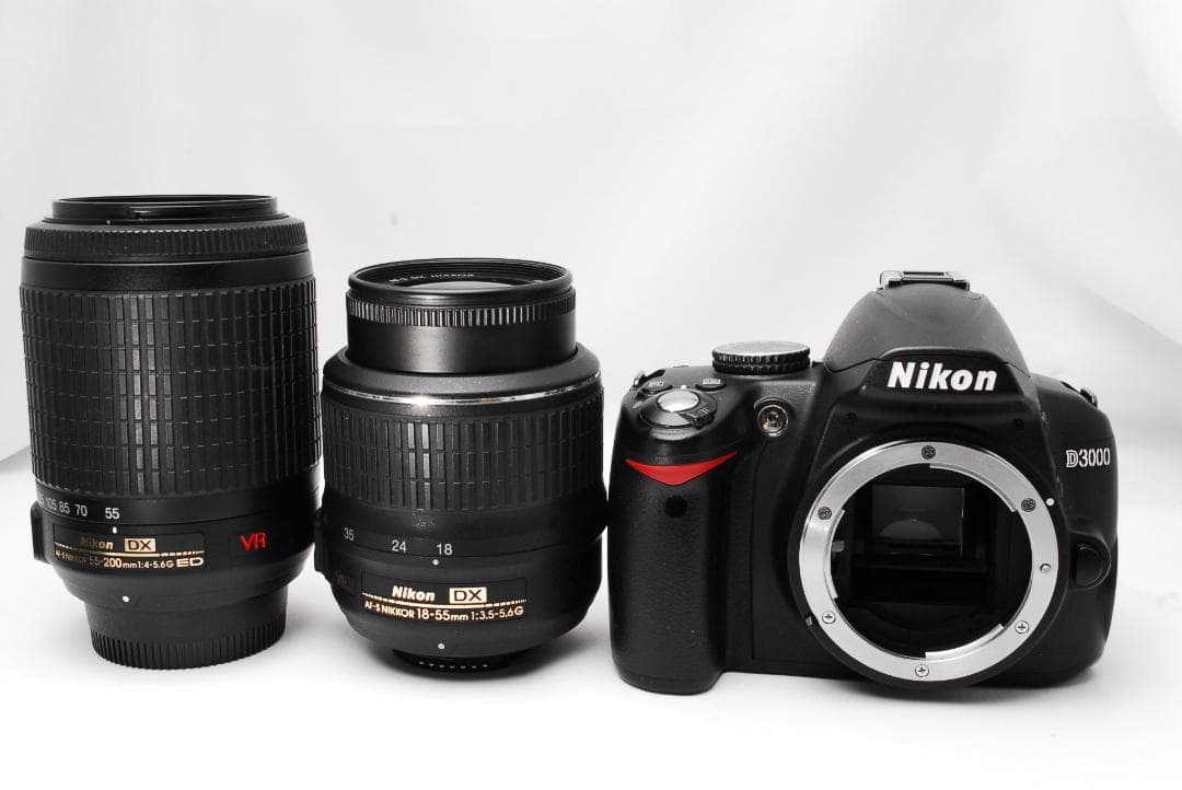 ♥ Nikon D3000 ♥ガイドモード搭載♥ダブルレンズ♥初心者 一眼レフ