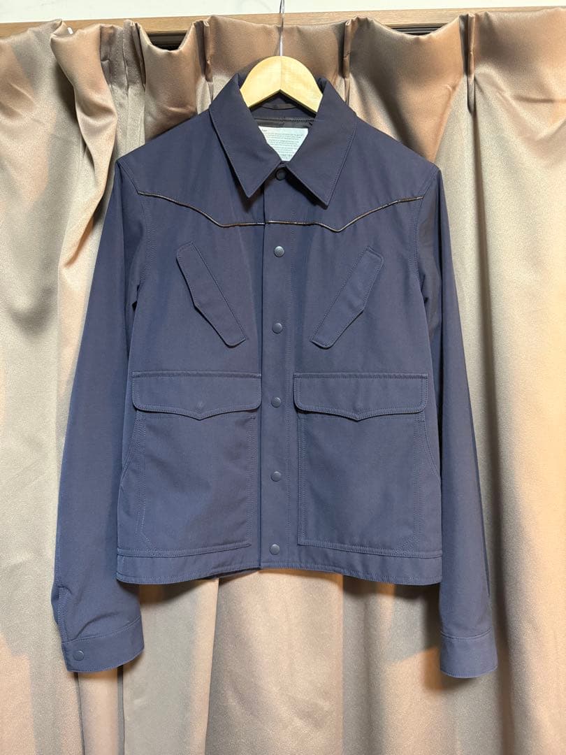 Kolor ネイビー ワークジャケット ウールコットン