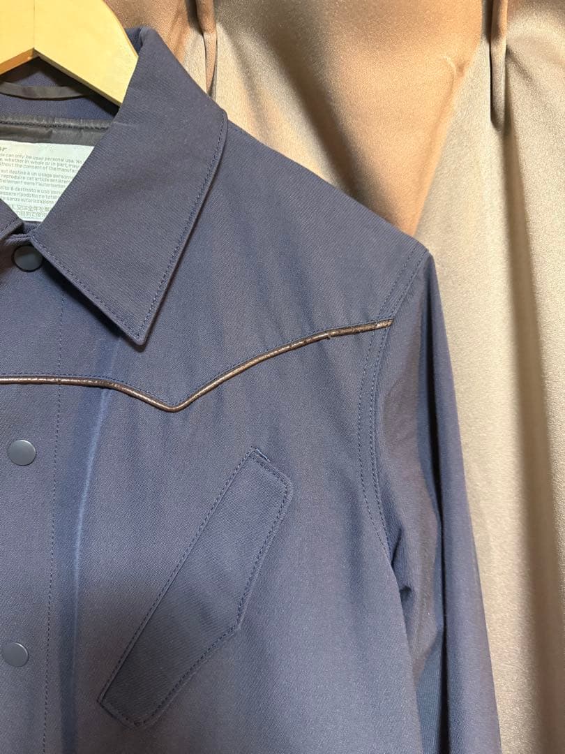 Kolor ネイビー ワークジャケット ウールコットン