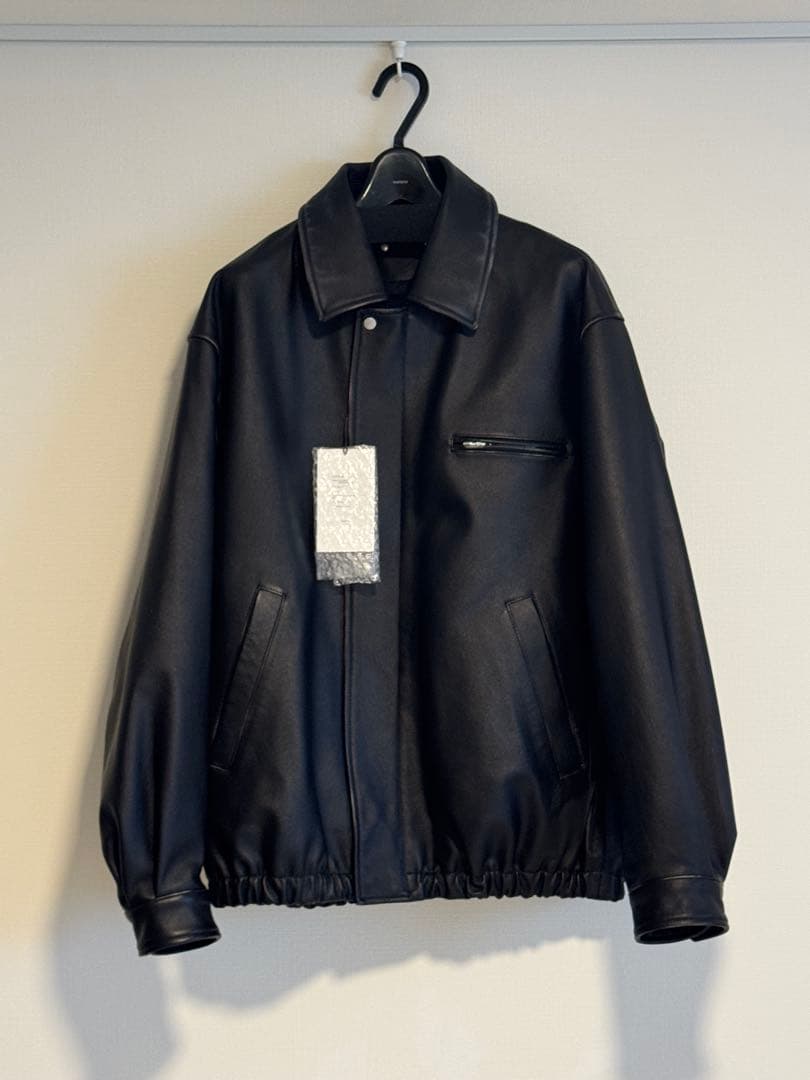 ジャケット・アウター ssstein COW LEATHER VINTAGE ZIP JACKET M