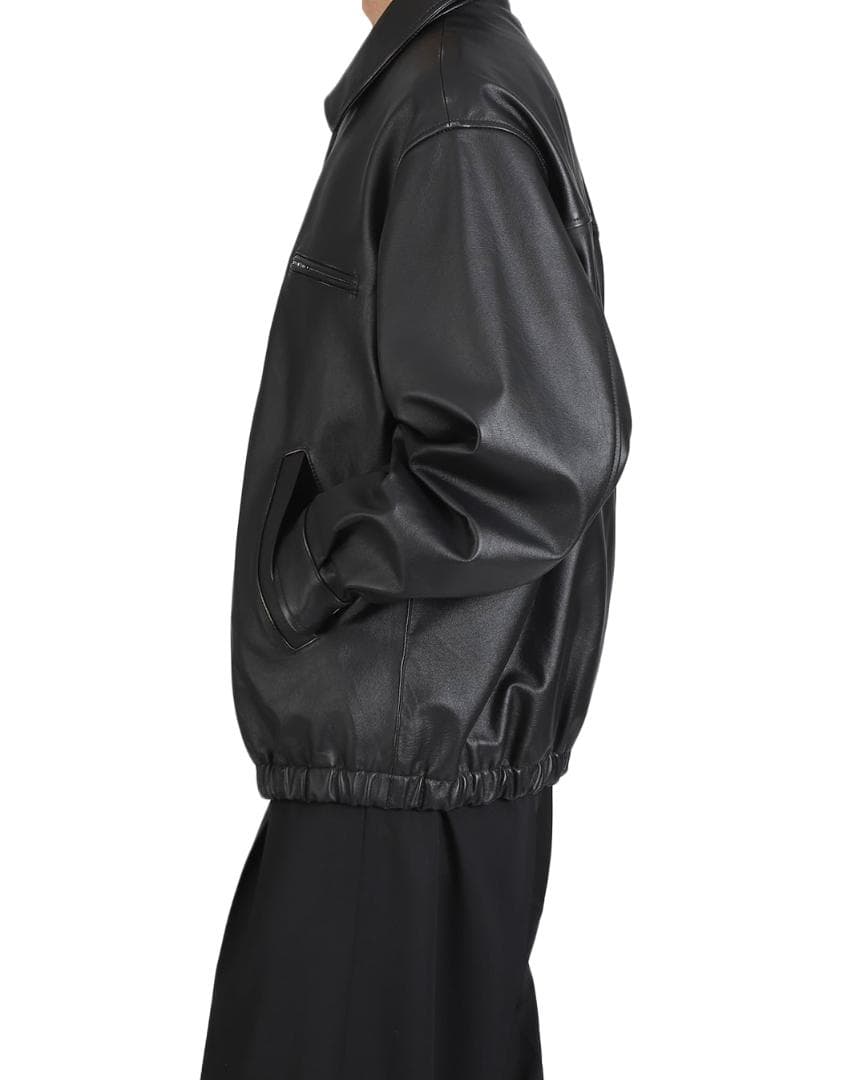 ジャケット・アウター ssstein COW LEATHER VINTAGE ZIP JACKET M