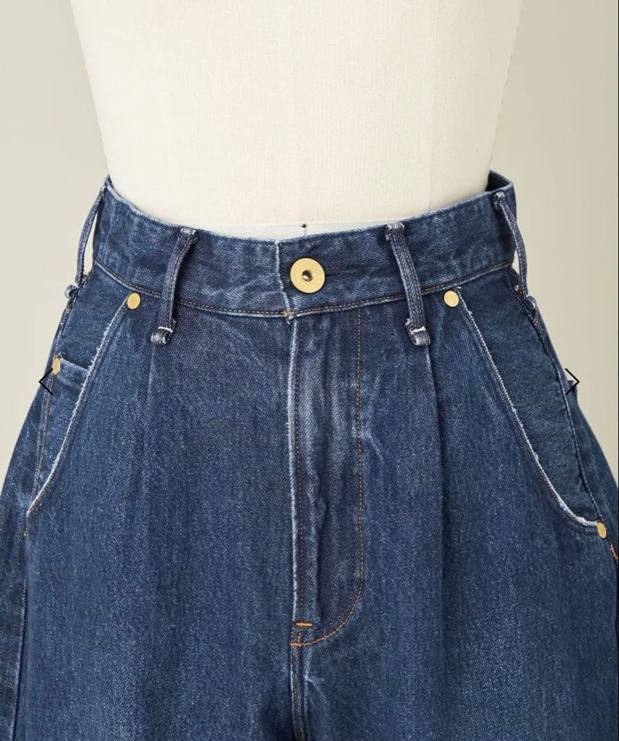 【別注】＜upper hights for conte＞タックデニムパンツ UN