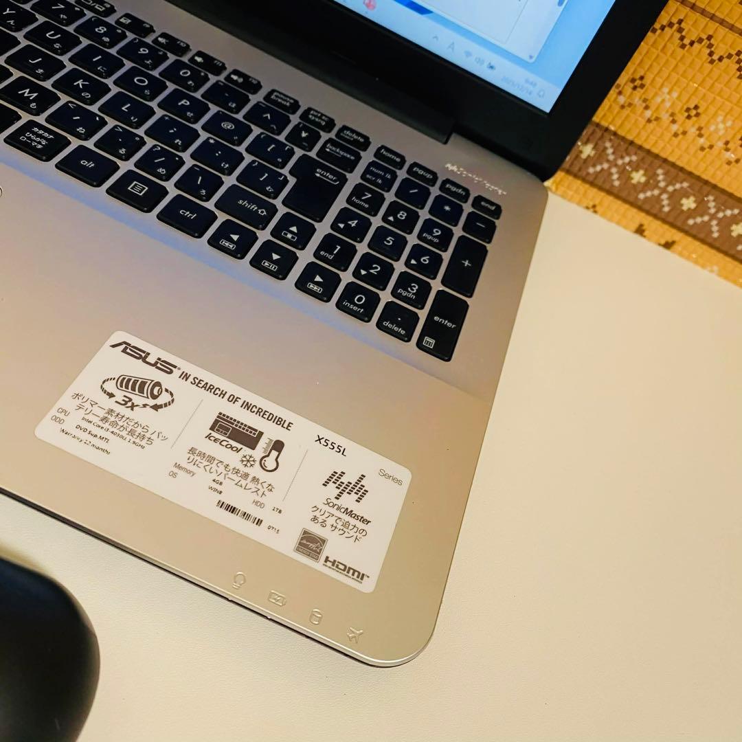 Y973 ASUSノートパソコンSSD高速 WEBカメラ Windows11