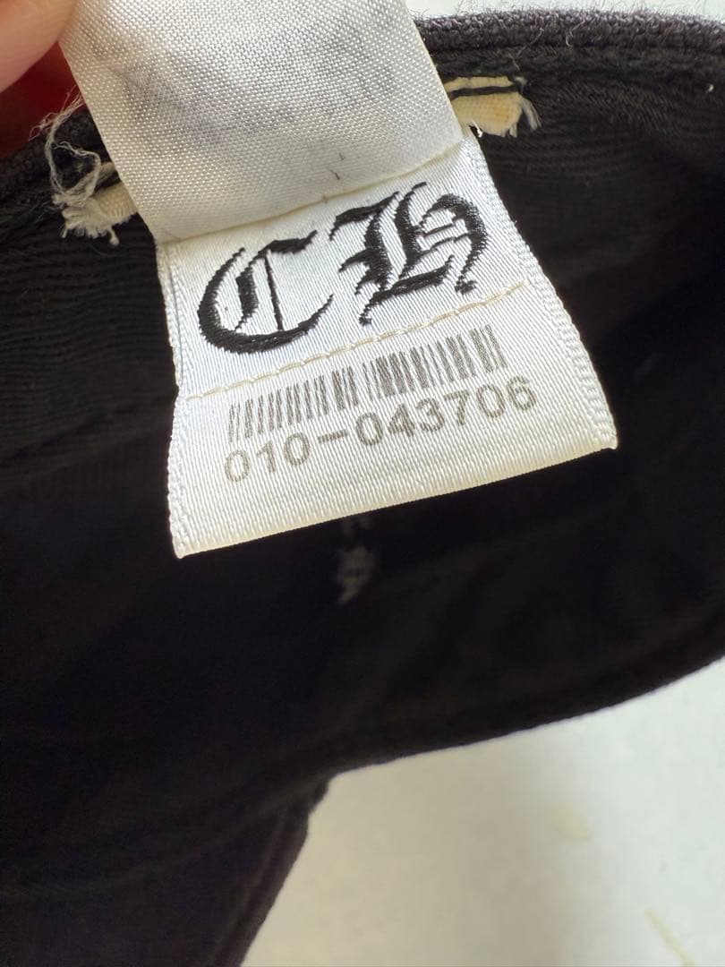 CHROME HEARTS 黒 ベースボールキャップ