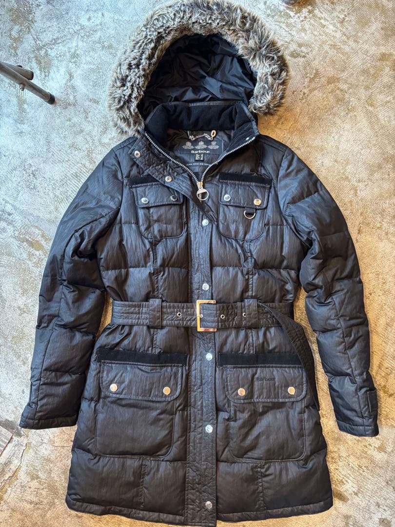 【美品】【サンプル】Barbour バブアー　ダウンコート　M(レディース)