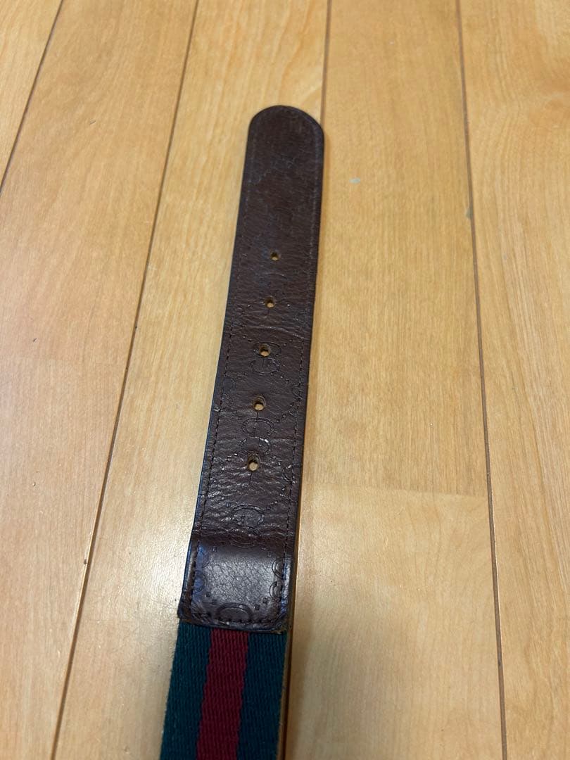 Gucci ダブルGロゴ ベルト グリーン/レッド