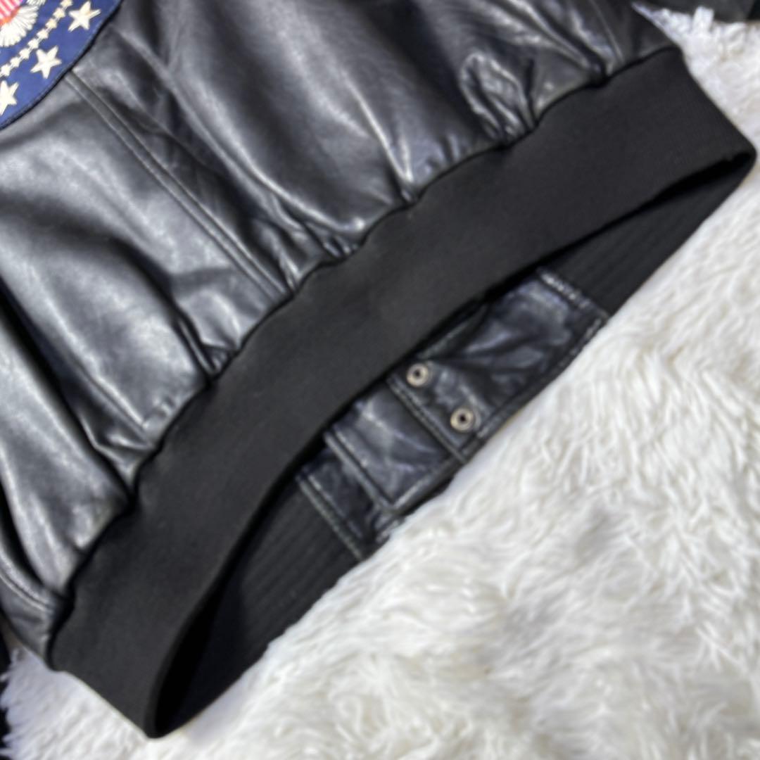 【90s】Freedom 羊革 A-2 フライトレザージャケット L トップガン