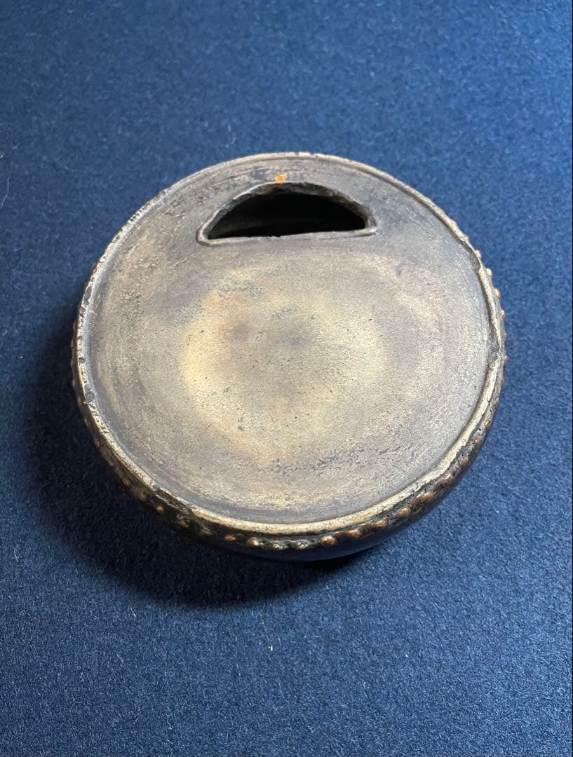 【墨研】abc18 陶硯◆太鼓型焼成硯 大正時代◆古玩◆骨董品 貴重！