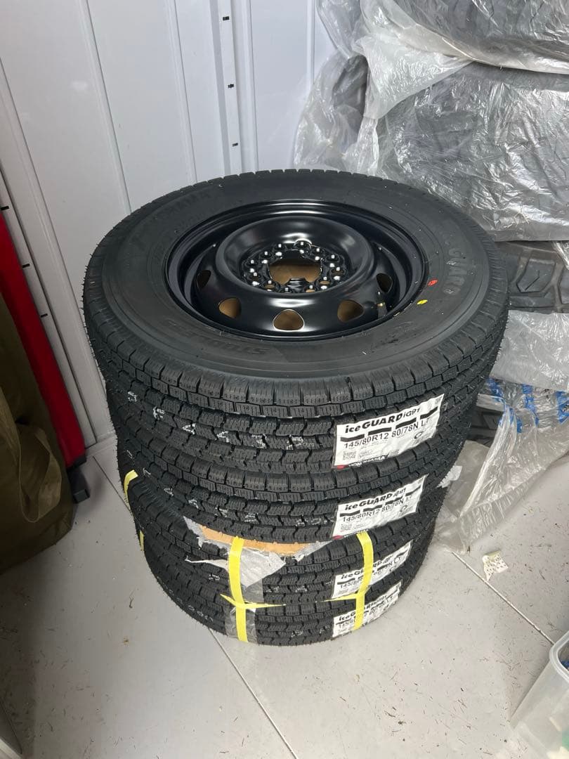 ホンダN-VAN YOKOHAMA iceGUARD スタッドレスタイヤセット