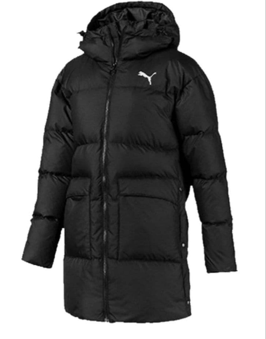 【美品】プーマ　 ᒪサイズ　レディース ベンチコート ダウンコート　ロング　黒