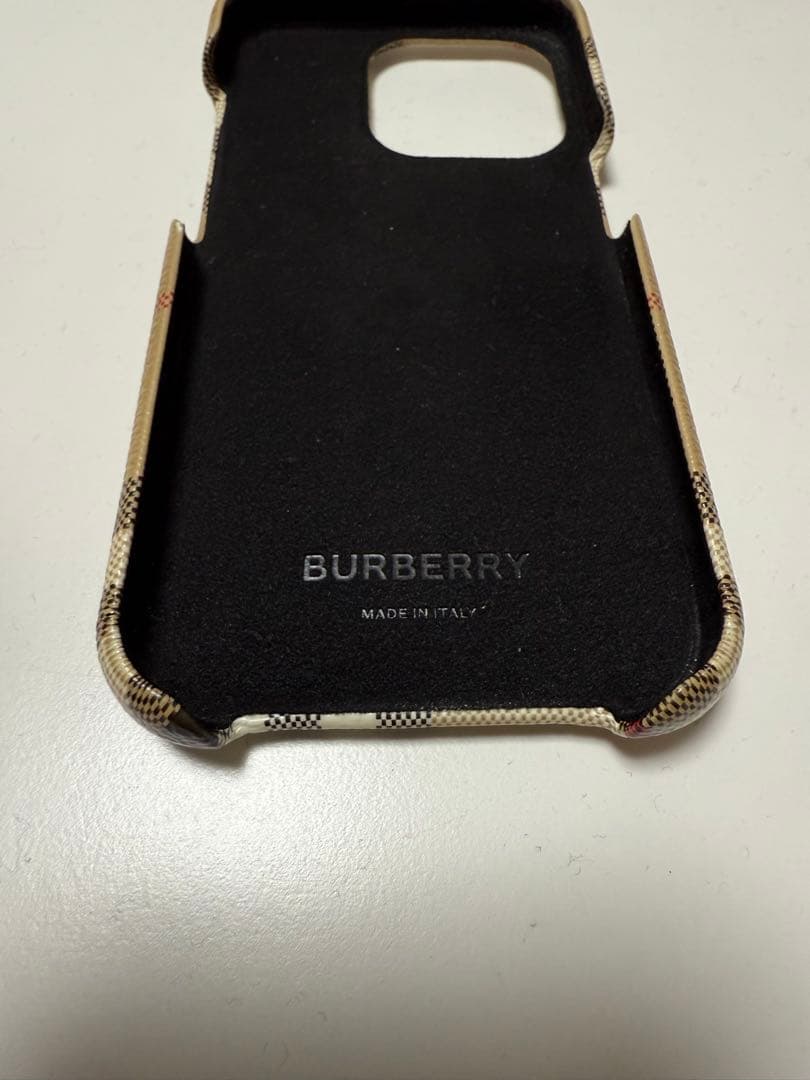 赤玉　BURBERRY アーカイブベージュ iPhone14pro ケース