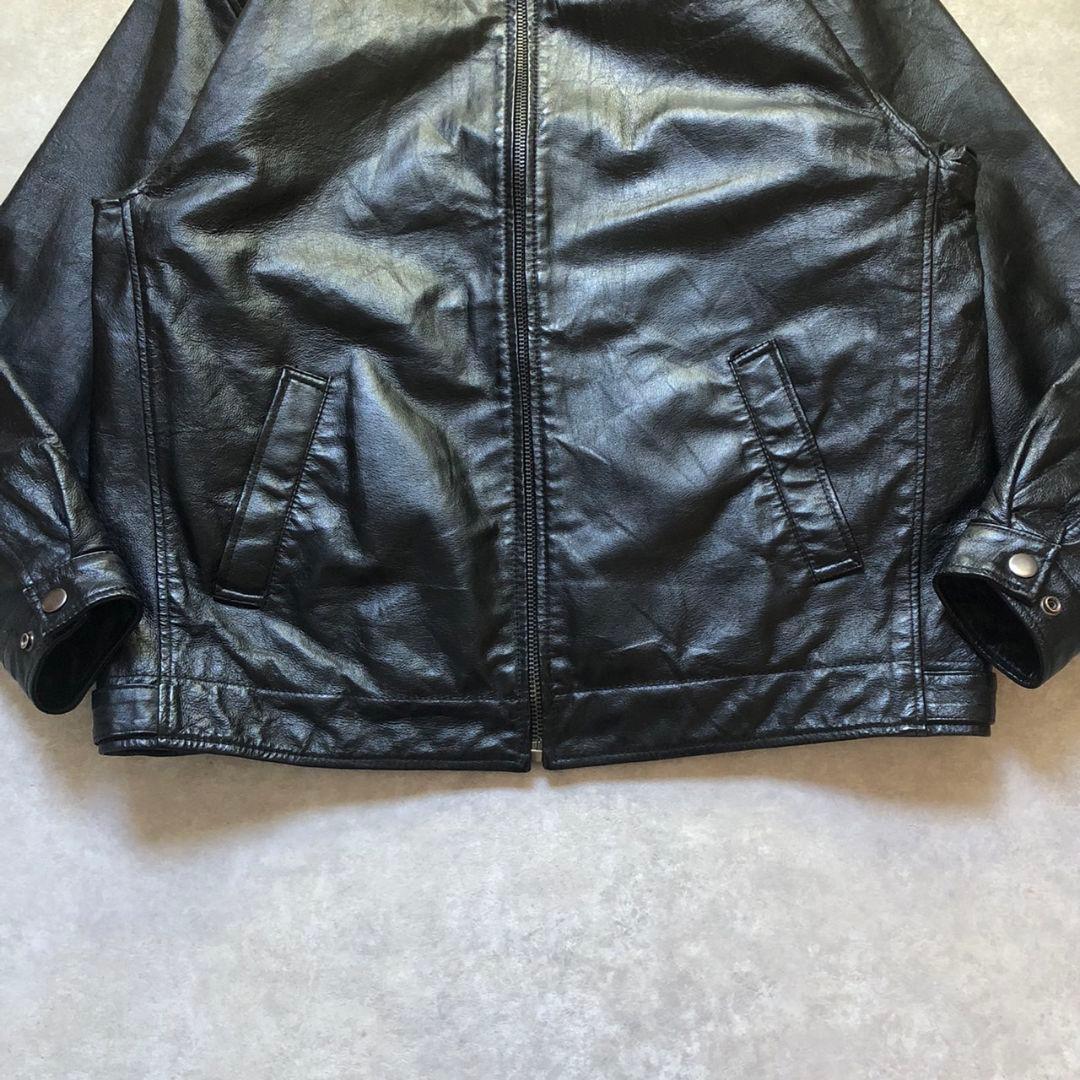 90sヴィンテージ レザーハリントンジャケット ボアライナー完備 2WAY仕様