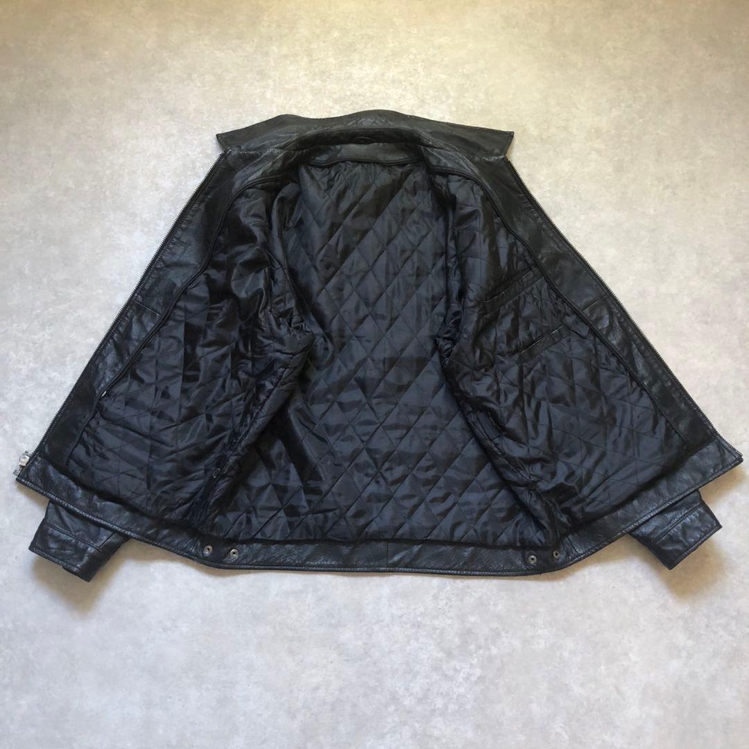 90sヴィンテージ レザーハリントンジャケット ボアライナー完備 2WAY仕様