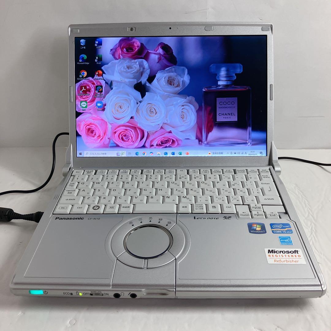 大容量SSD500GB/メモリ8GB　 Let's note オフィス搭載