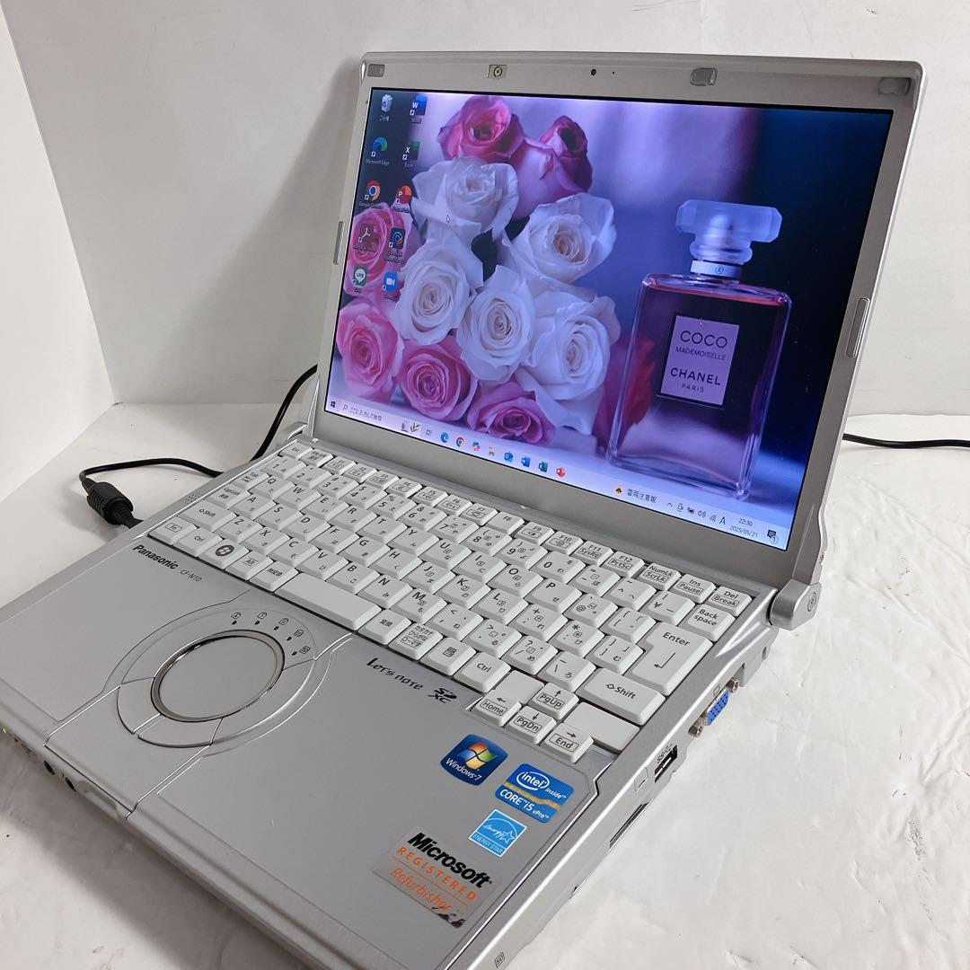 大容量SSD500GB/メモリ8GB　 Let's note オフィス搭載