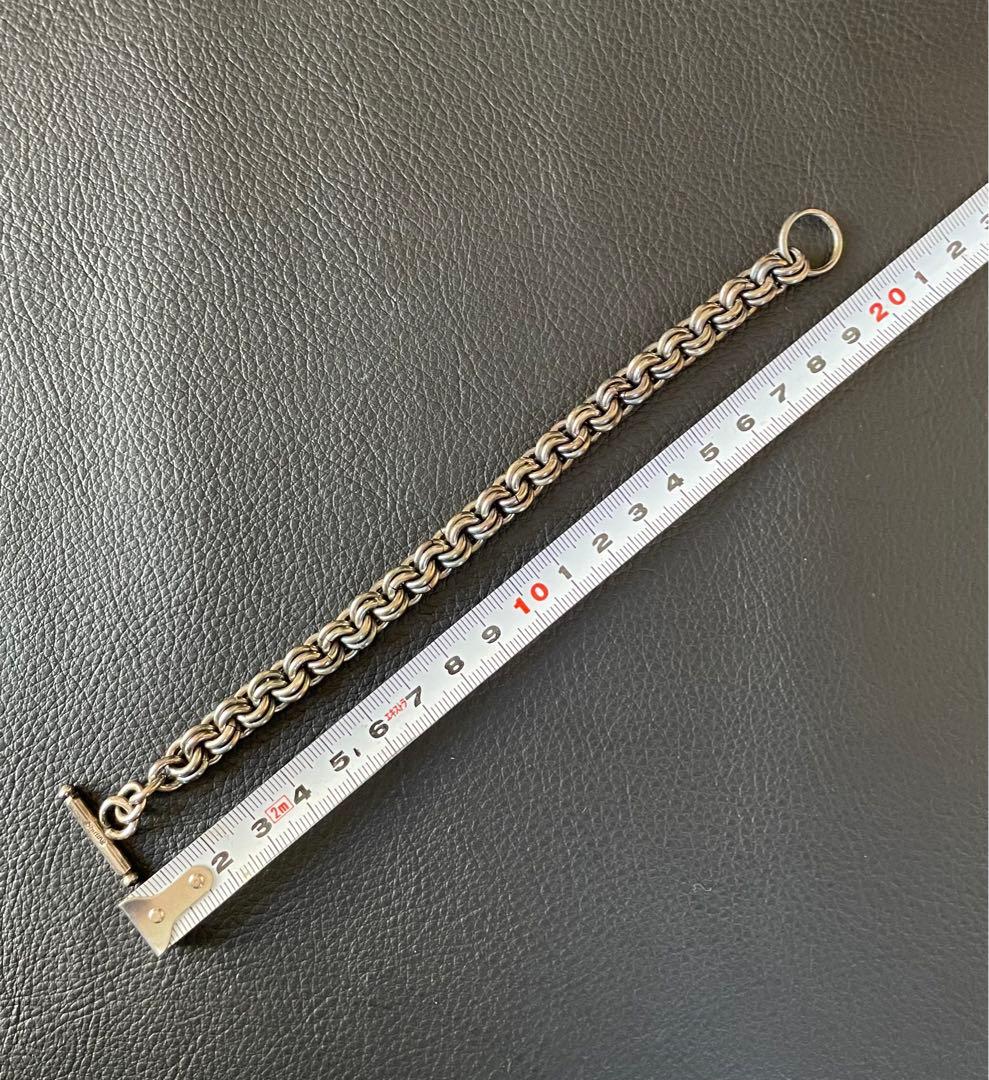 インディアン　民族　ダブルチェーン　シルバー925 スターリング　ブレスレット