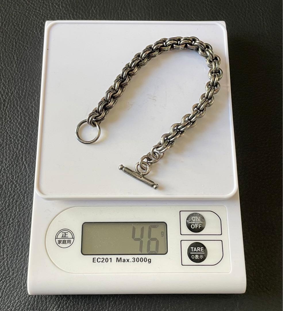 インディアン　民族　ダブルチェーン　シルバー925 スターリング　ブレスレット