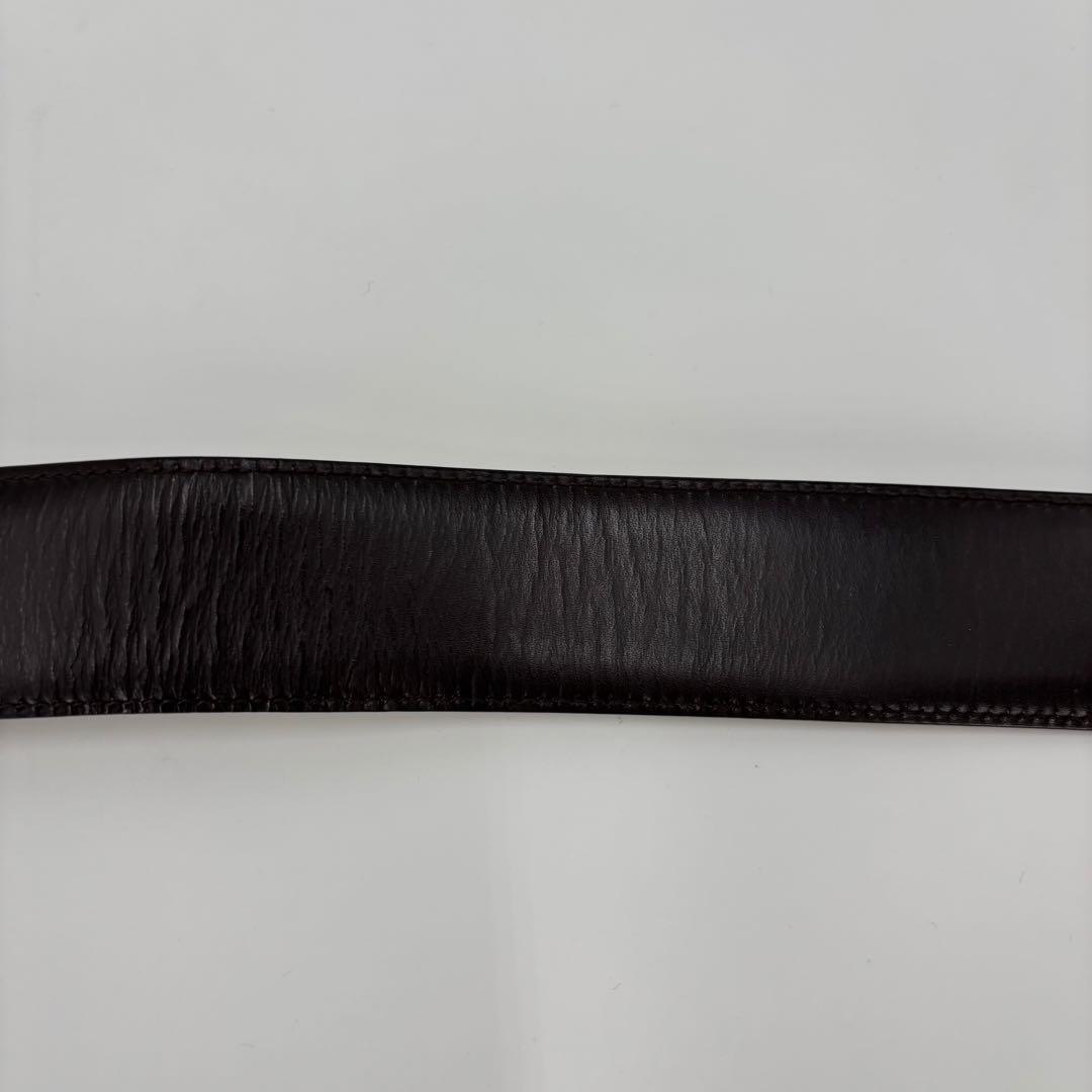 GUCCI ベルト インターロッキング G ブラウン ゴールド