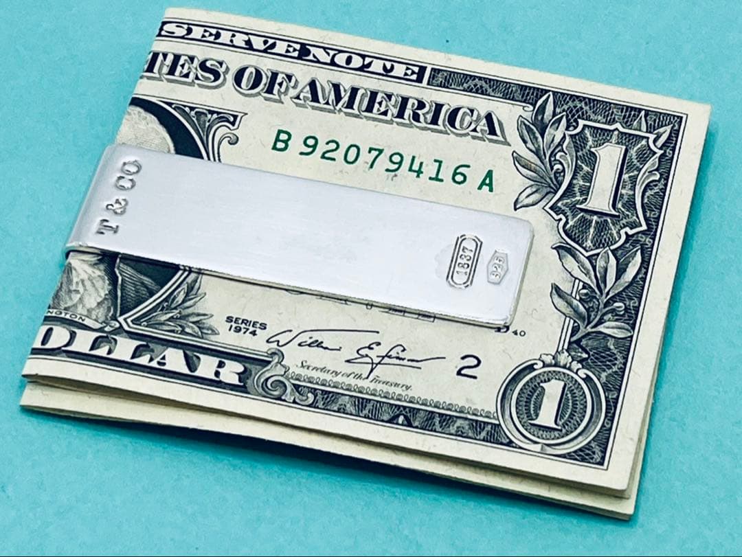 h448 オールド　ティファニー　1837 マネークリップ　シルバー　925