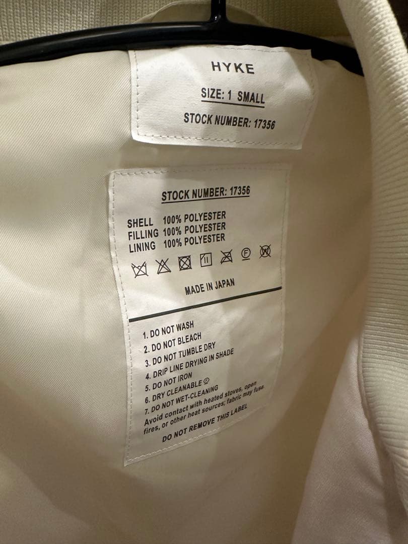 美品　HYKE WEP jacket