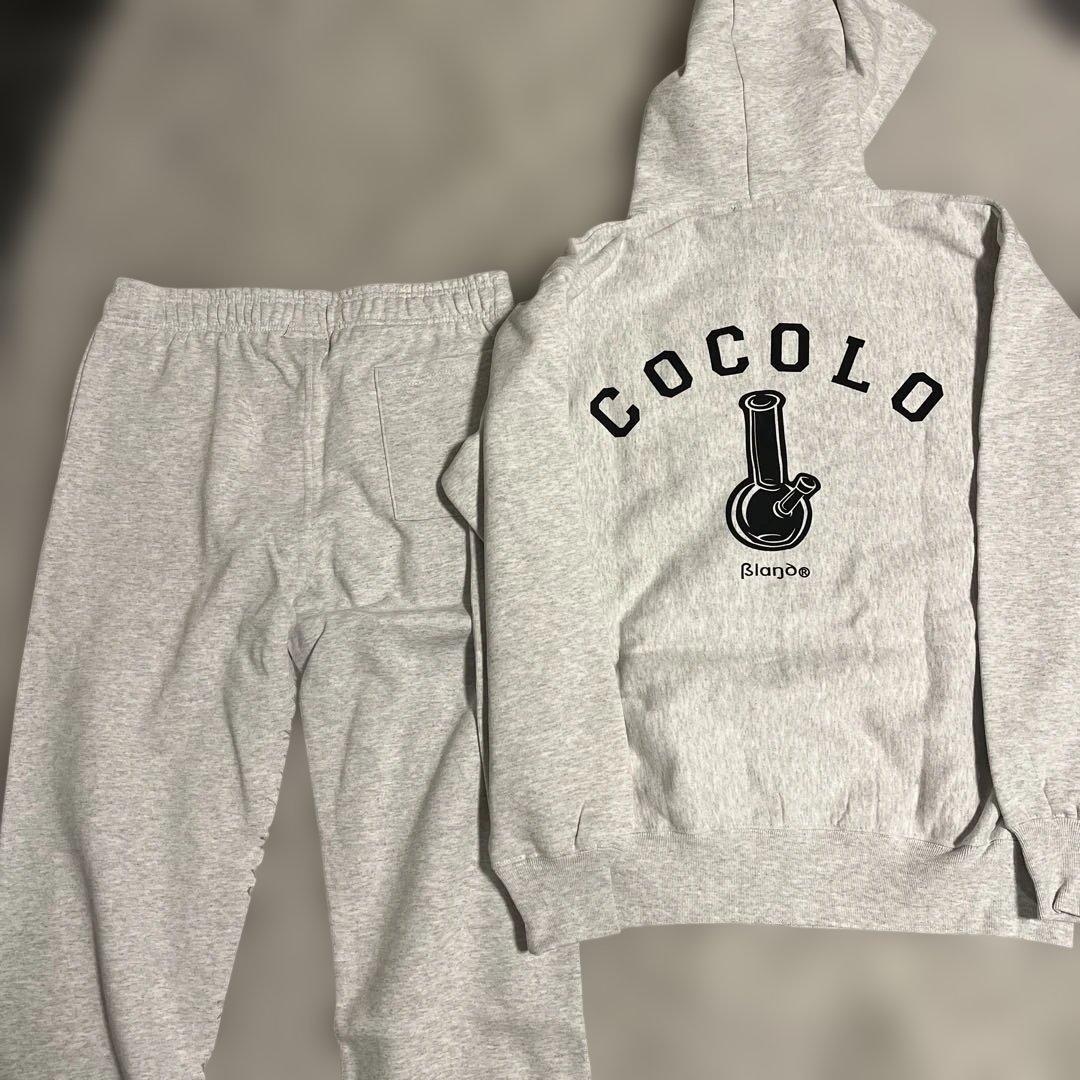 COCOLDO グレー フルジップパーカー セットアップXL