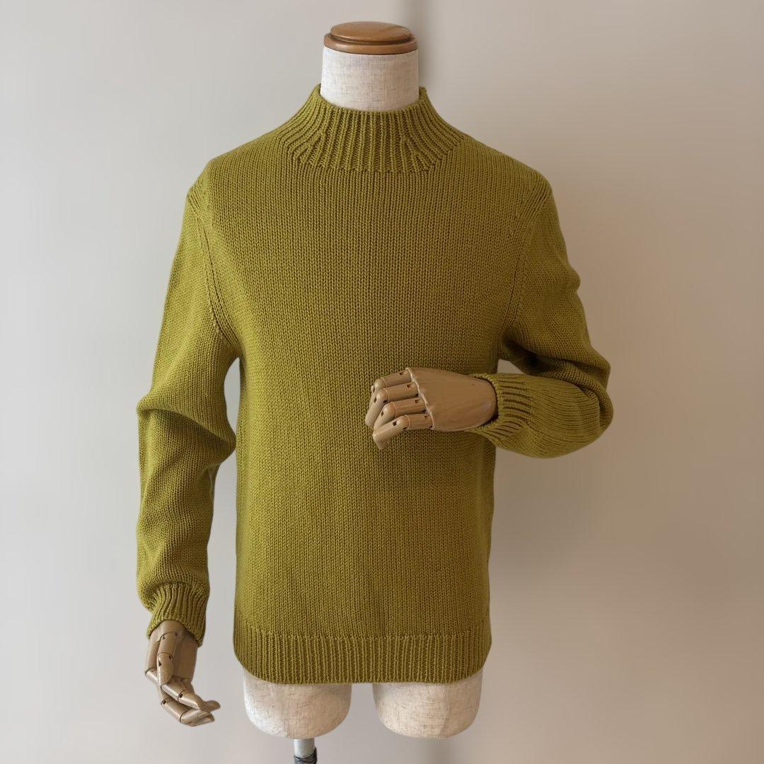 クルチアーニ／モックネックニット／マスタード／50
