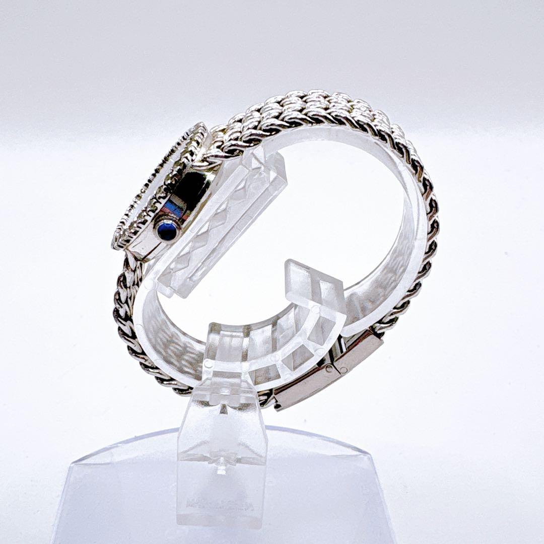 稼働品 WALTHAM シルバー ブラックダイヤル クォーツ レディース腕時計