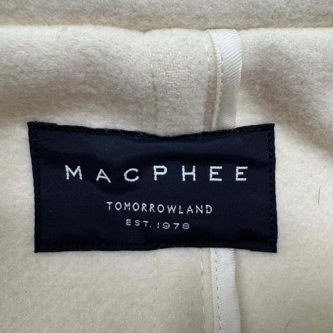 美品✨マカフィー トゥモローランド ロングダッフルコート アイボリー 36 S