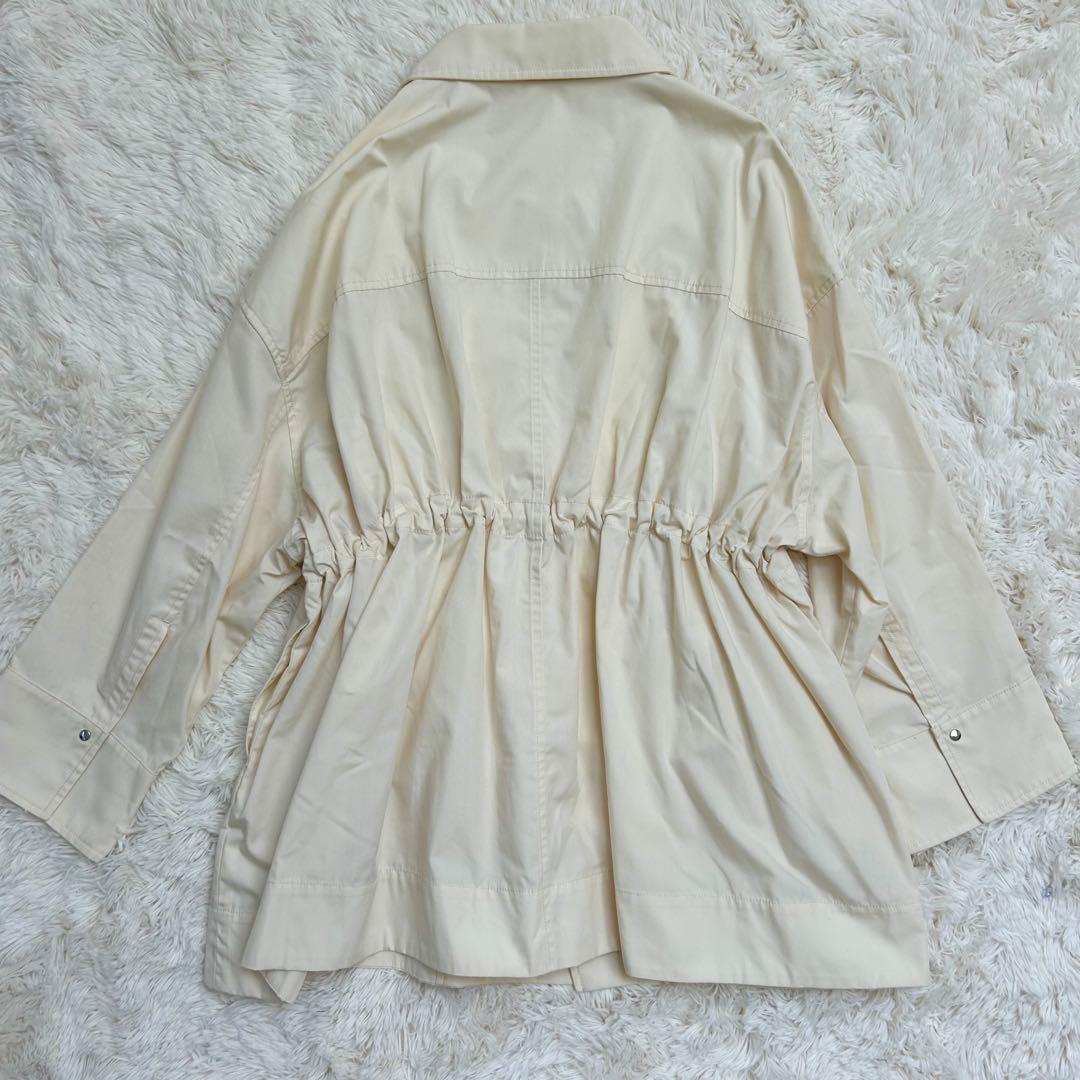 Adam et Rope' アダムエロペ スタンドカラーハーフモッズコート