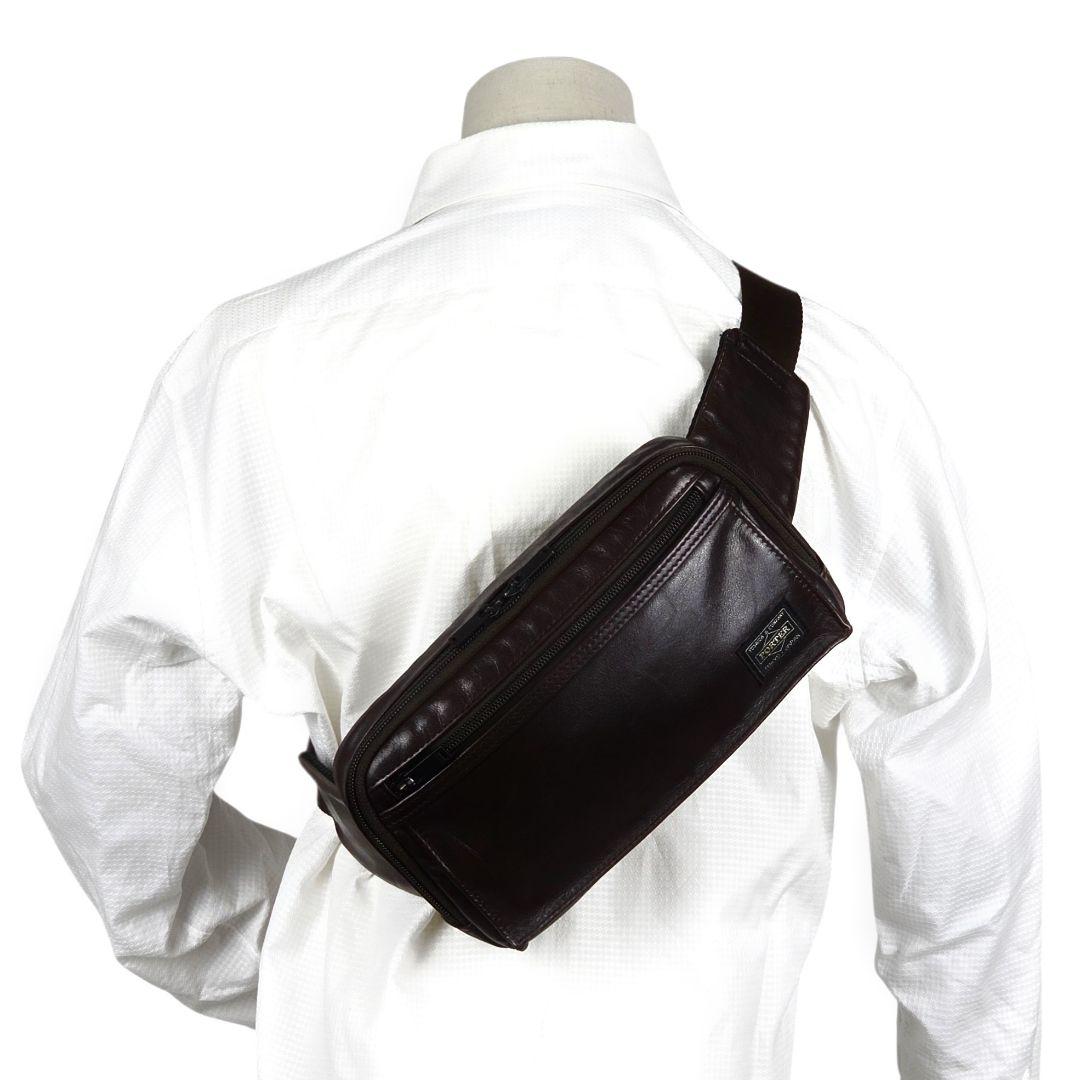 美品 ポーター PORTER 吉田カバン アメイズ ウエストバッグ ボディバッグ