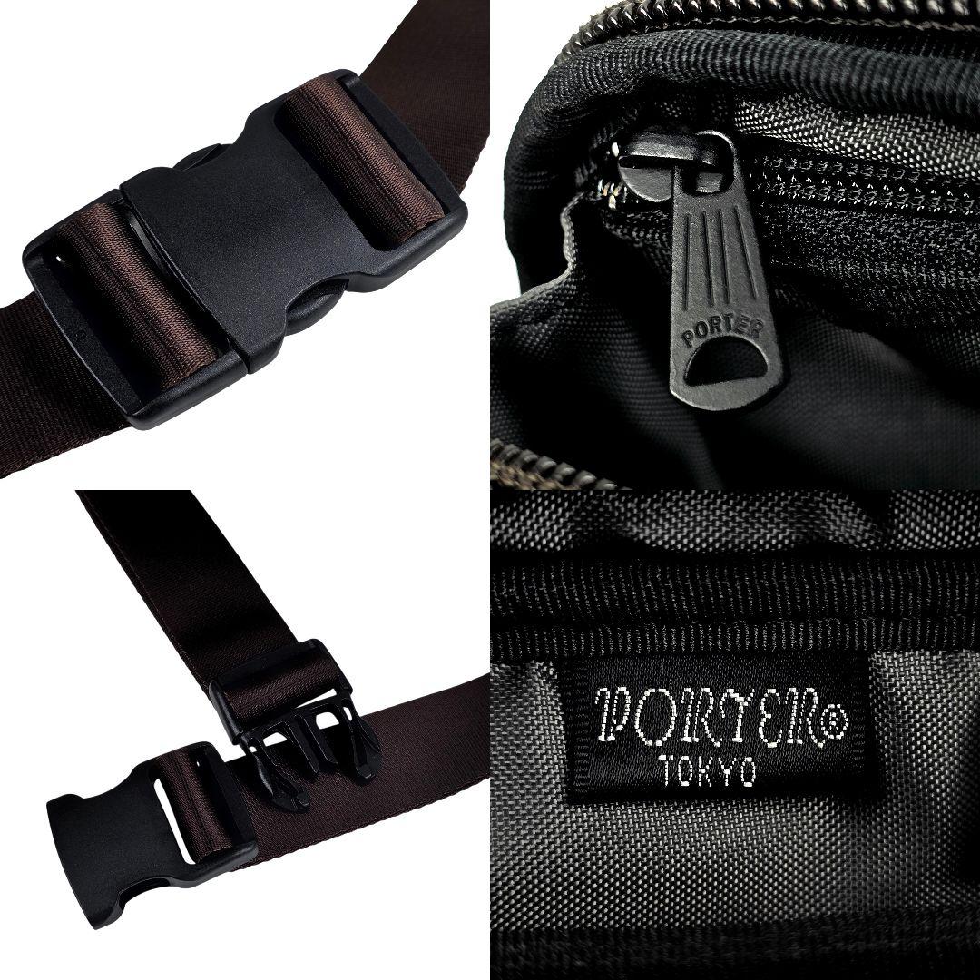 美品 ポーター PORTER 吉田カバン アメイズ ウエストバッグ ボディバッグ