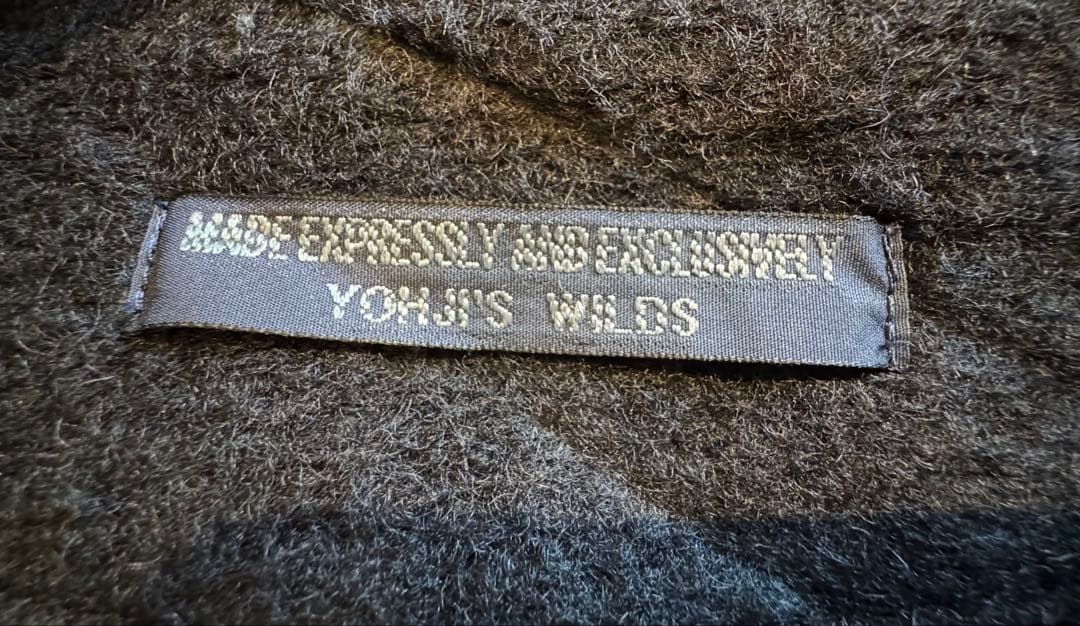 yohji yamamoto フード付き黒ロングコート