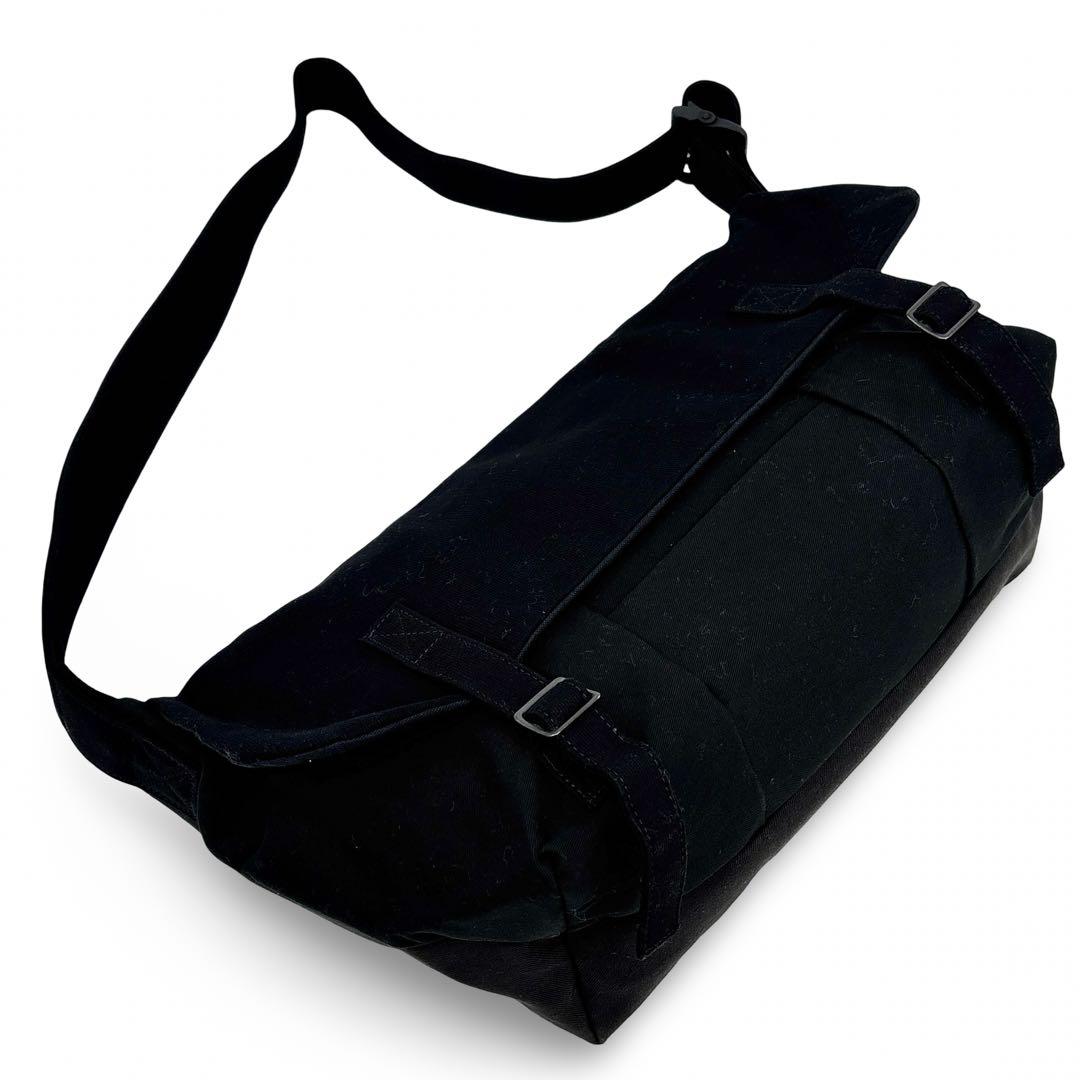 極美品】コムデギャルソン キャンバス ショルダー メッセンジャー バッグ　黒