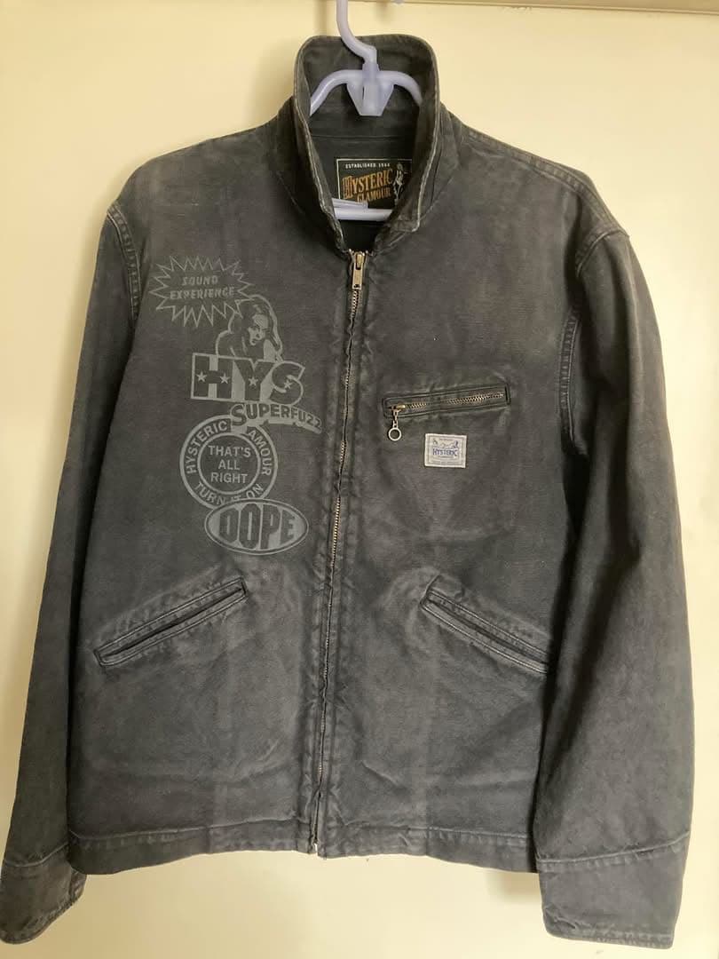 HYSTERIC GLAMOUR プリントジャケット グレー