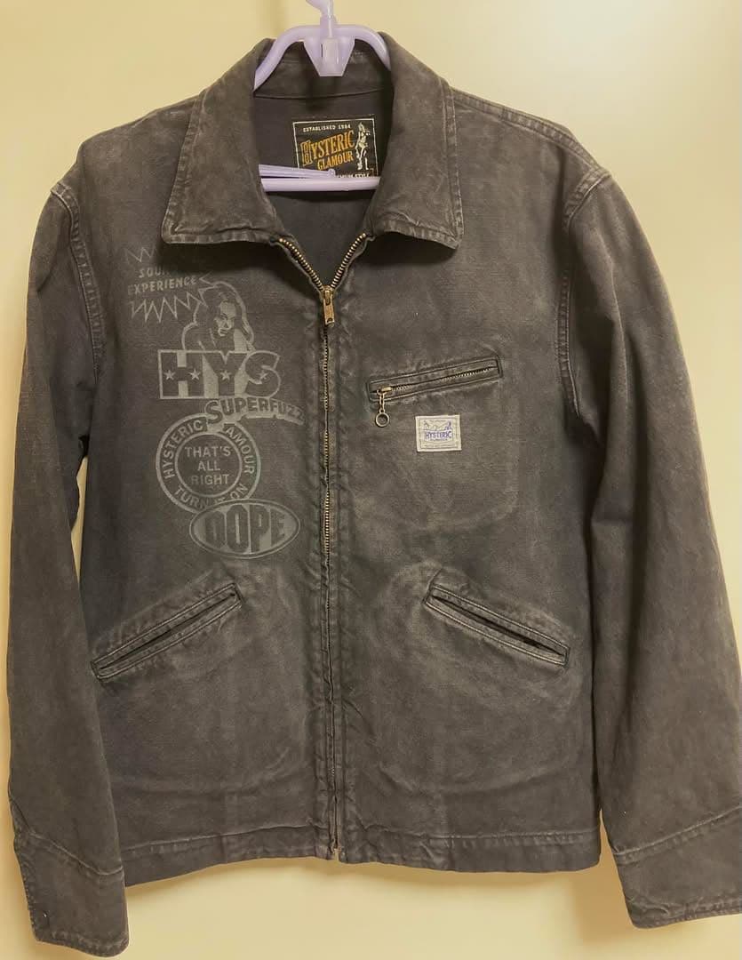 HYSTERIC GLAMOUR プリントジャケット グレー