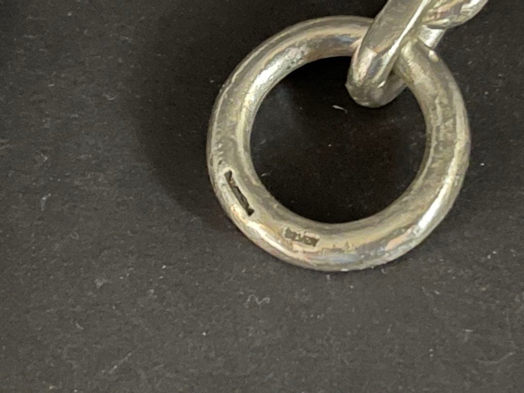 シルバー925製　極太　角あずきチェーン　ブレスレット　Mexico