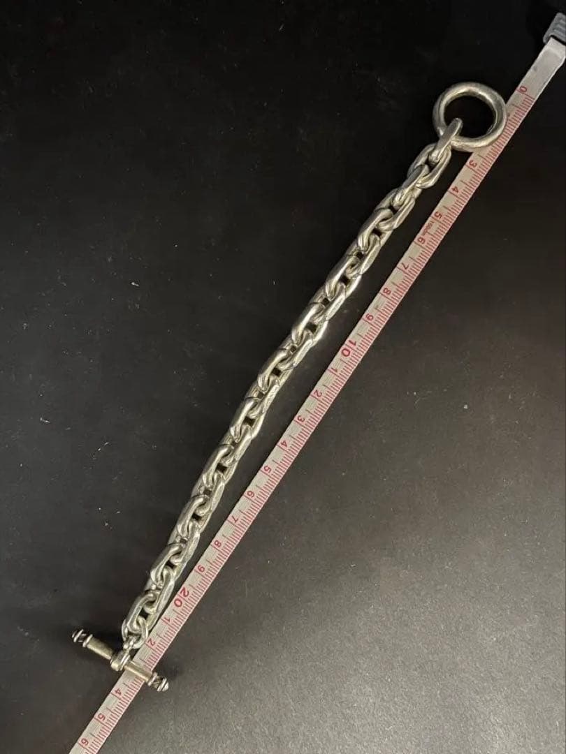 シルバー925製　極太　角あずきチェーン　ブレスレット　Mexico