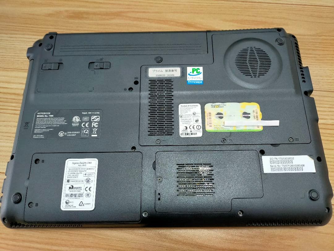 ノートPC Dospara Galleria TW9 corei7