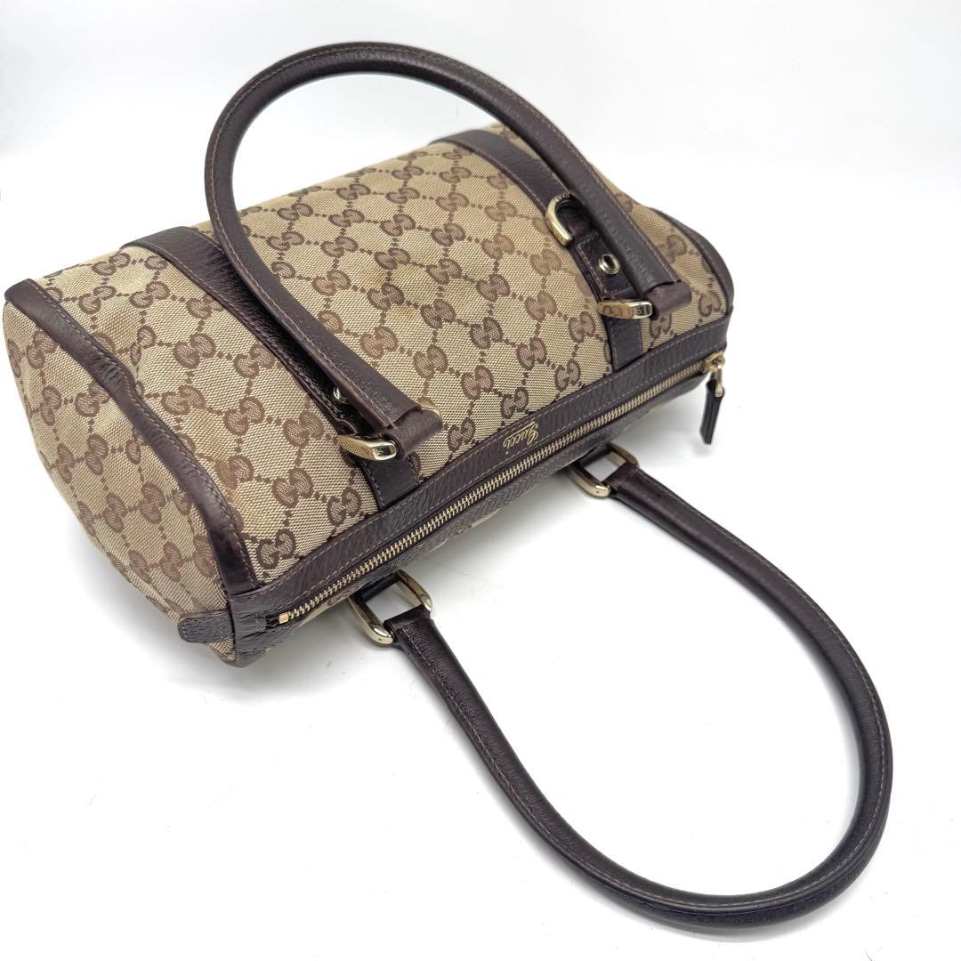 【極美品✨】グッチ ミニボストンバッグ アビー キャンバス GG柄 肩掛け