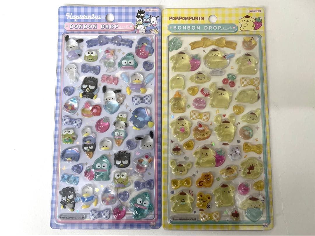 【正規品】サンリオ　ボンボンドロップシール　8種コンプリート