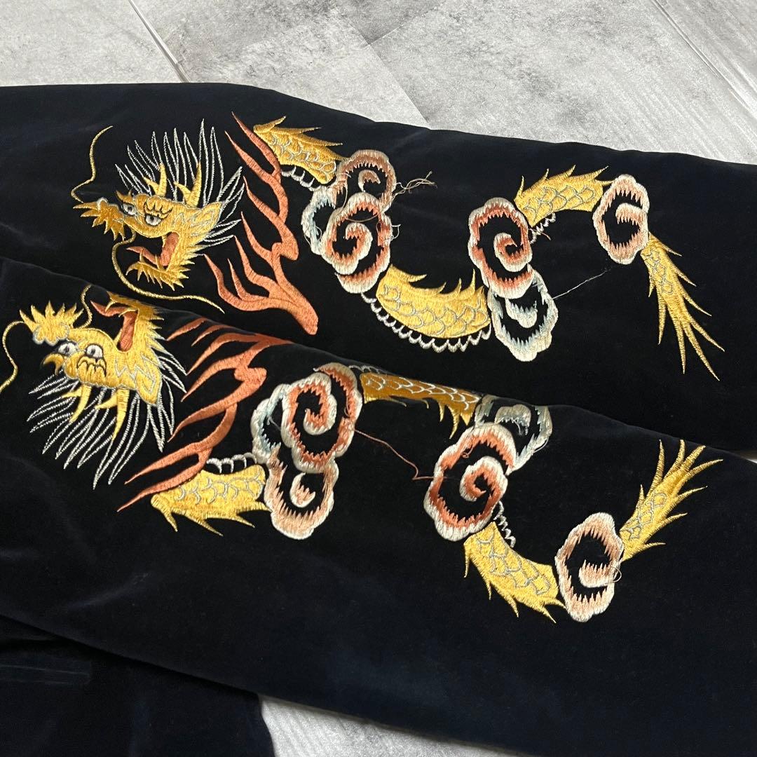 極希少 テーラー東洋 別珍　スーベニアジャケット キルティング 日本地図 L 鷹