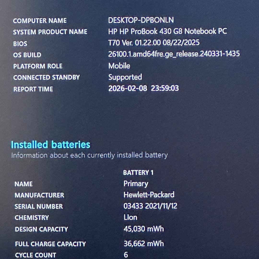 ★2022年製★ 美品 13.3インチ 第11世代Corei5 HP H65