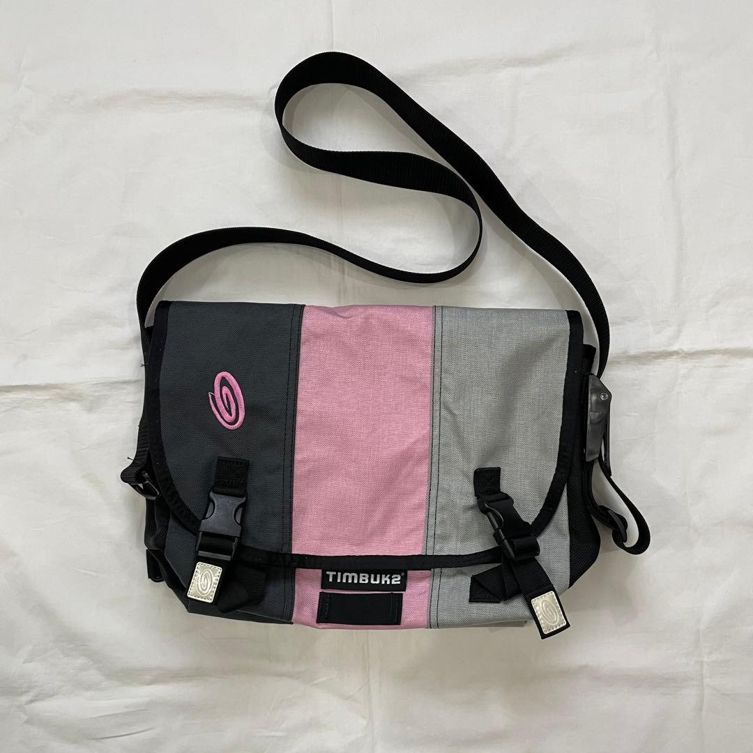 【TIMBUK2】 メッセンジャーバッグ　ショルダー　ピンク×グレー　美品