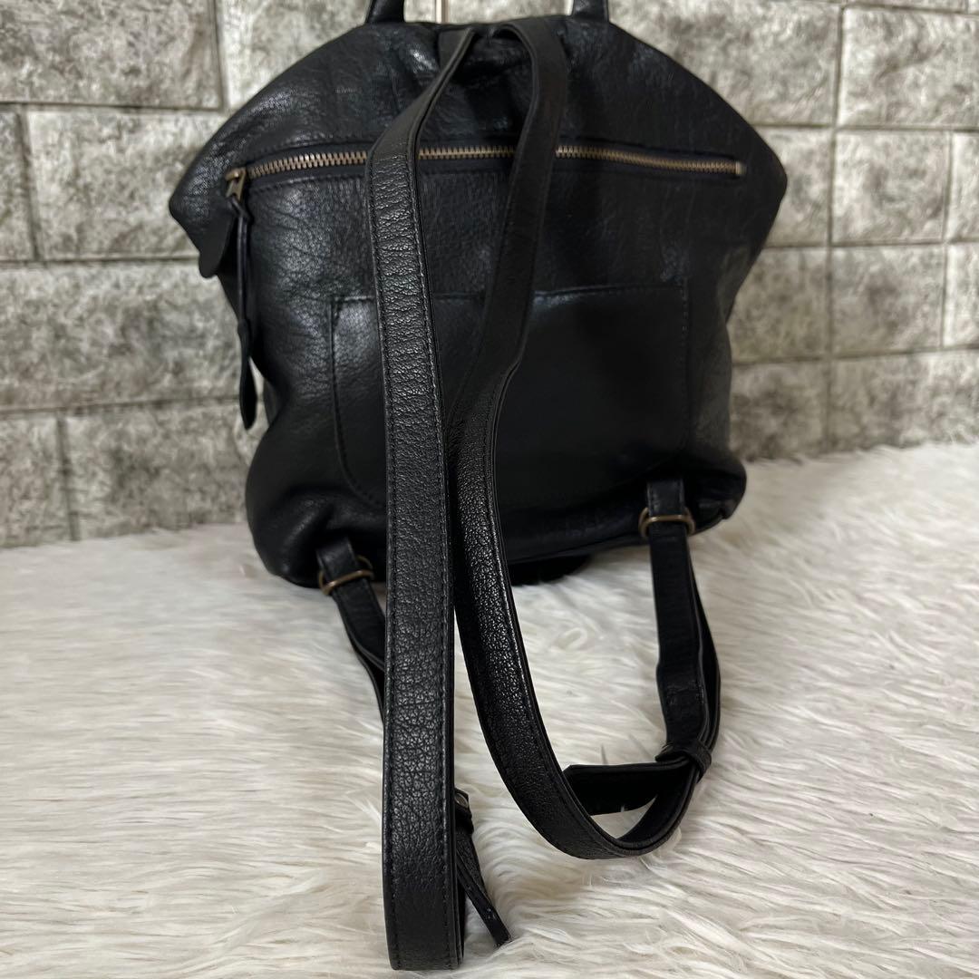 【新品未使用】イビサ　ぞうモチーフ　レザー　バックパック　リュック