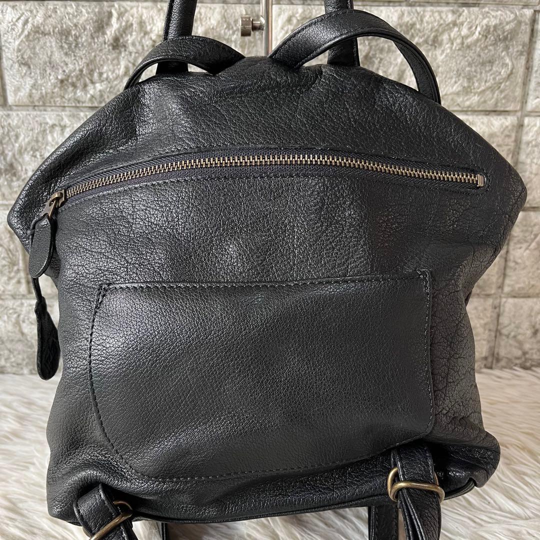 【新品未使用】イビサ　ぞうモチーフ　レザー　バックパック　リュック