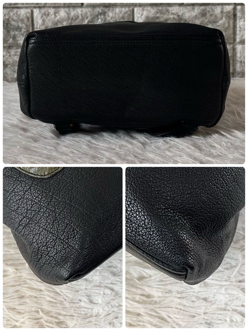 【新品未使用】イビサ　ぞうモチーフ　レザー　バックパック　リュック