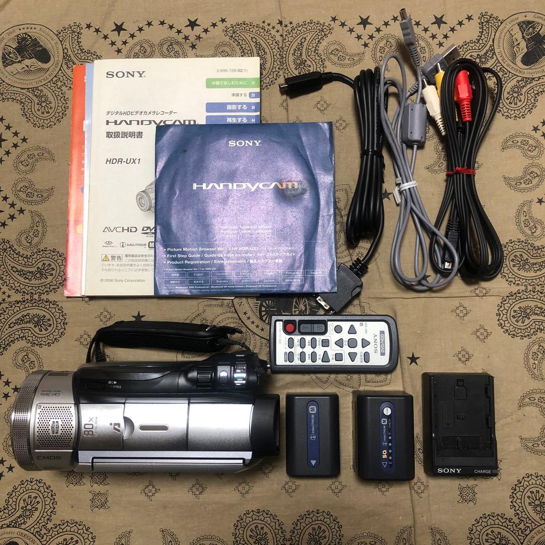 極美品 SONY HDR-UX1 ナイトショット機能付 ビデオカメラ